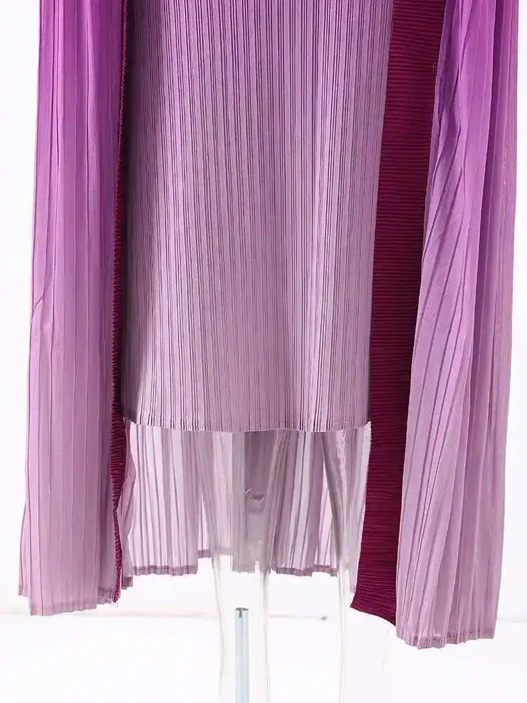 Truly Pleated Sleeveless Dress & Coat