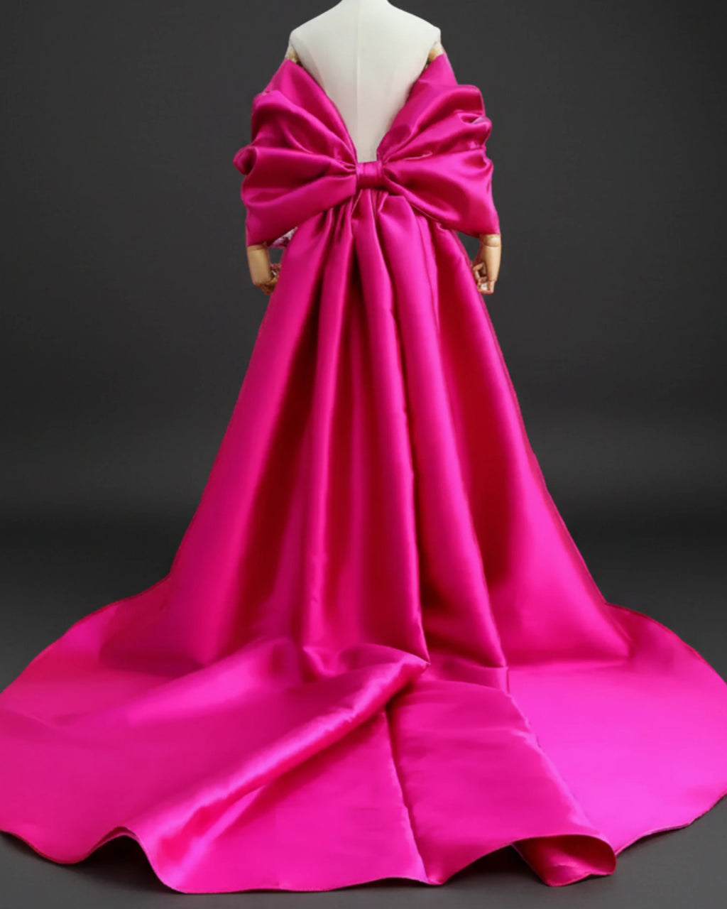 Luxe Oversized Bowknot Cape Shawl Coat