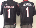South Carolina Gamecock Black #1 SAMUEL Stitched Jersey