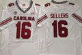 South Carolina Gamecock White #16 SELLERS Stitched Jersey