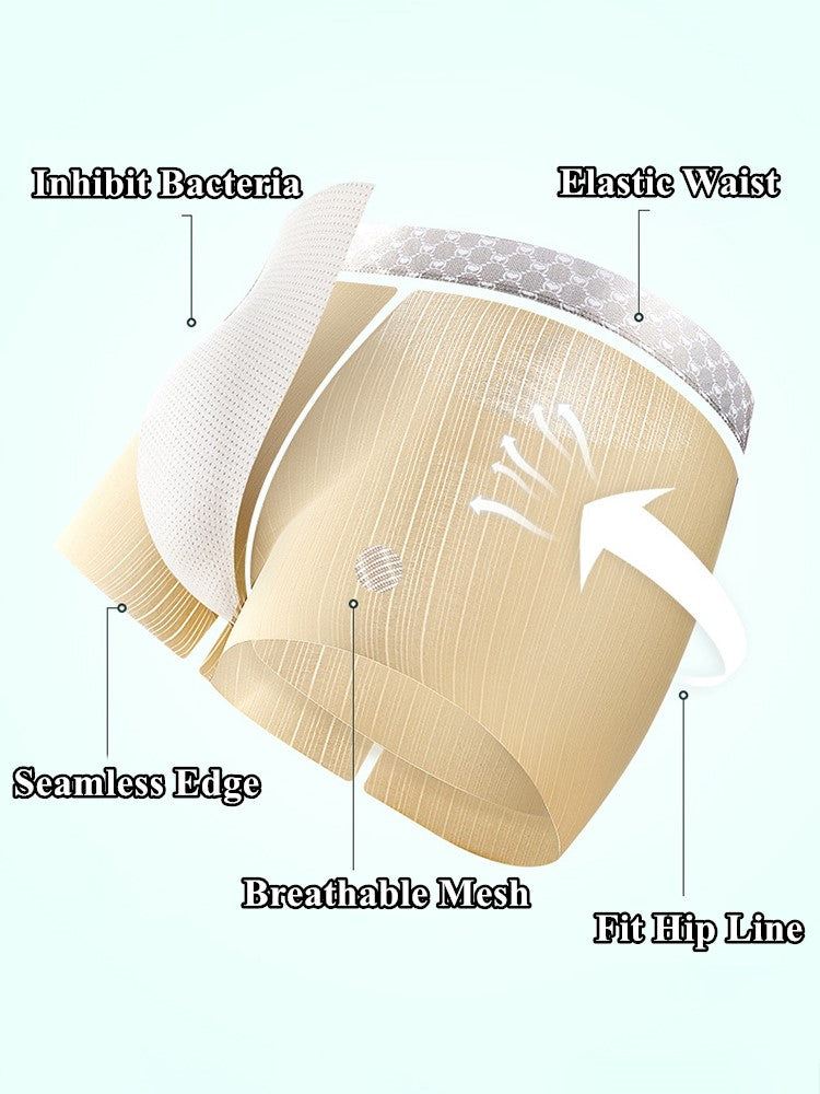 4 Pack Breathable Support Pouch Trunks For Men