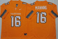 Tennessee Volunteers Orange #16 MANNING Stitched Jersey
