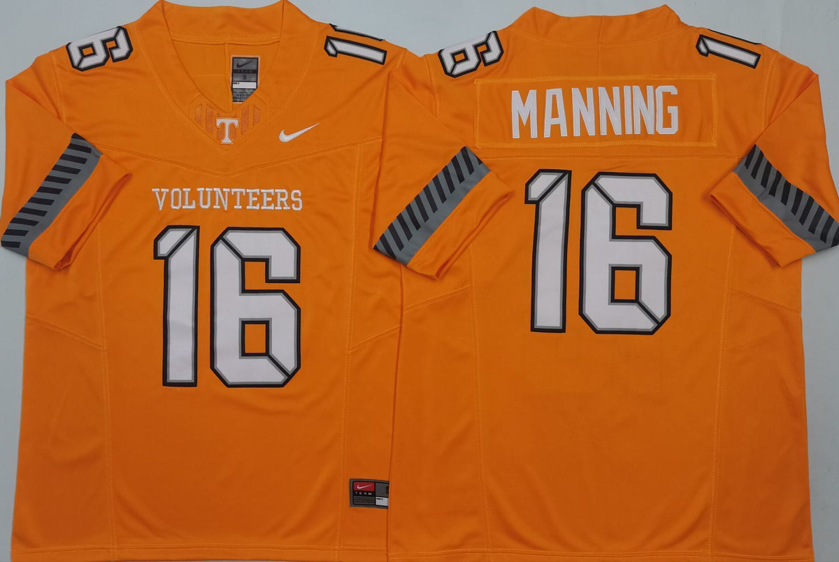 Tennessee Volunteers Orange #16 MANNING Stitched Jersey