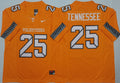 Tennessee Volunteers Orange #25 TENNESSEE Stitched Jersey