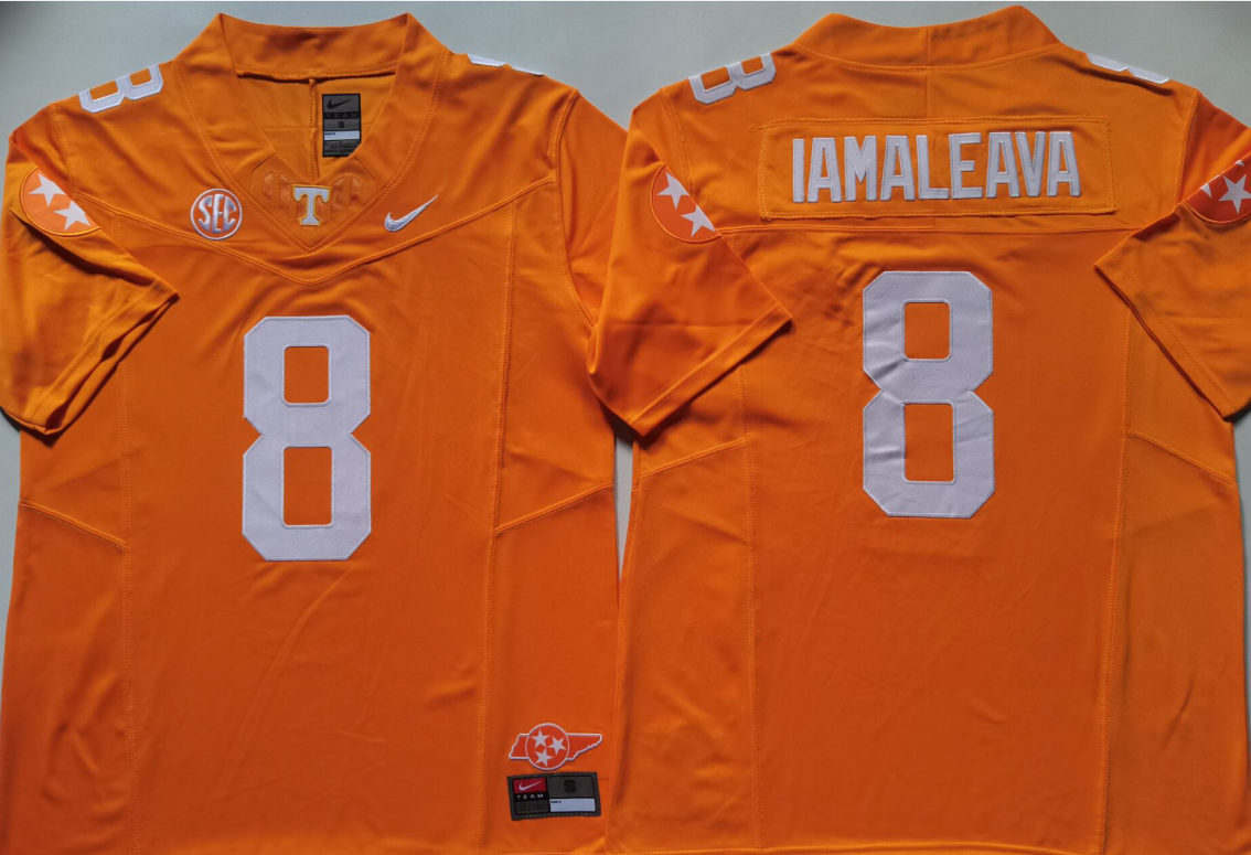 Tennessee Volunteers Orange #8 IAMALEAVA Stitched Jersey