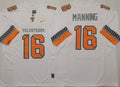 Tennessee Volunteers White #16 MANNING Stitched Jersey