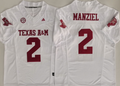 Texas A&M Aggies White #2 MANZIEL Stitched Jersey