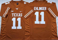 Texas Longhorns Yellow #11 EHLINGER Stitched Jeresy