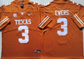 Texas Longhorns Yellow #3 EWERS Stitched Jeresy