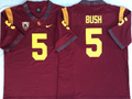 USC Trojans Red #5 BUSH Stitched Jersey