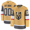 Vegas Golden Knights Fanatics Home Premium Custom Jersey – Gold
