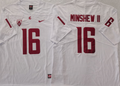 WASHINGTON STATE COUGARS White #16 MINSHEW II Stitched Jersey