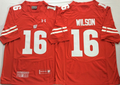 Wisconsin Badgers Red #16 WILSON Stitched Jersey