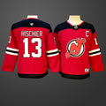 Youth #13 Nico Hischier New Jersey Devils Jersey