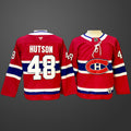 Youth Montreal Canadiens Lane Hutson #48 Red Home Breakaway Jersey