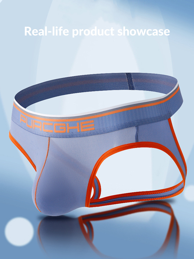 3 Pack Men's Low-Rise Ice Silk Jockstrap