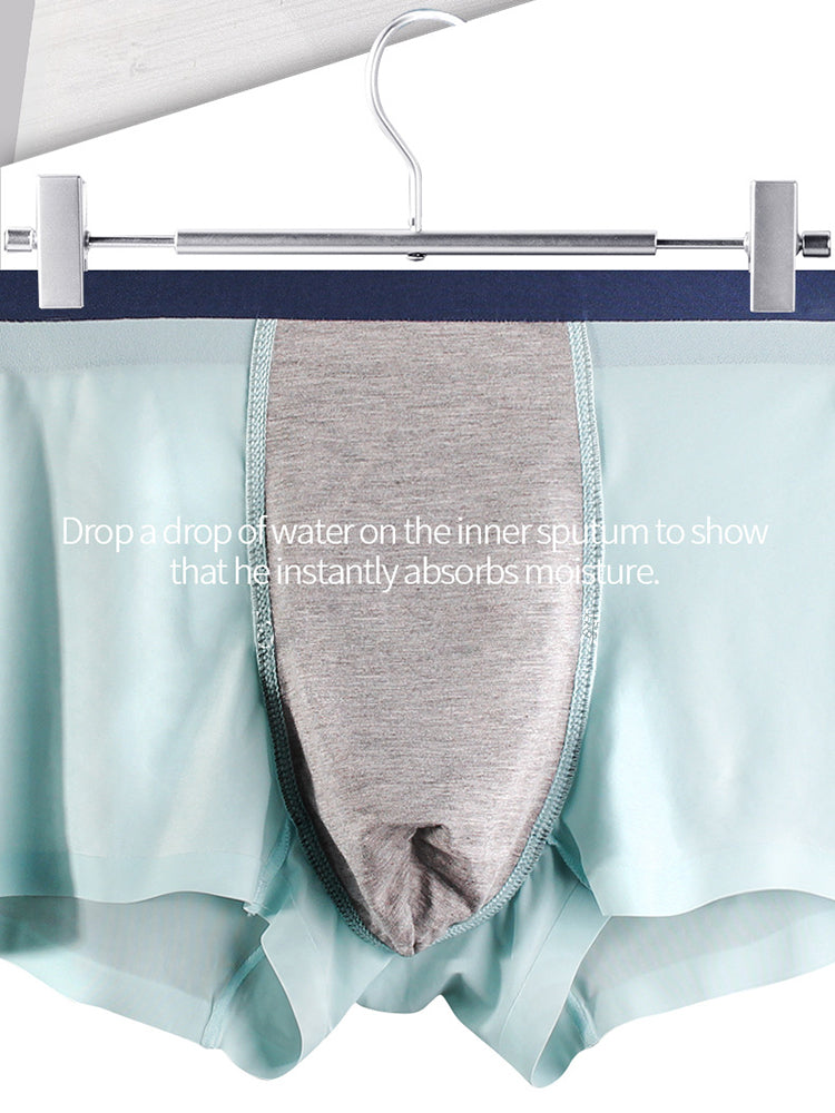 3 Pack Ice Silk Seamless Ultra-thin Men's Trunks
