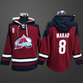 Men’s Colorado Avalanche #8 Makar All Stitched Hoodie