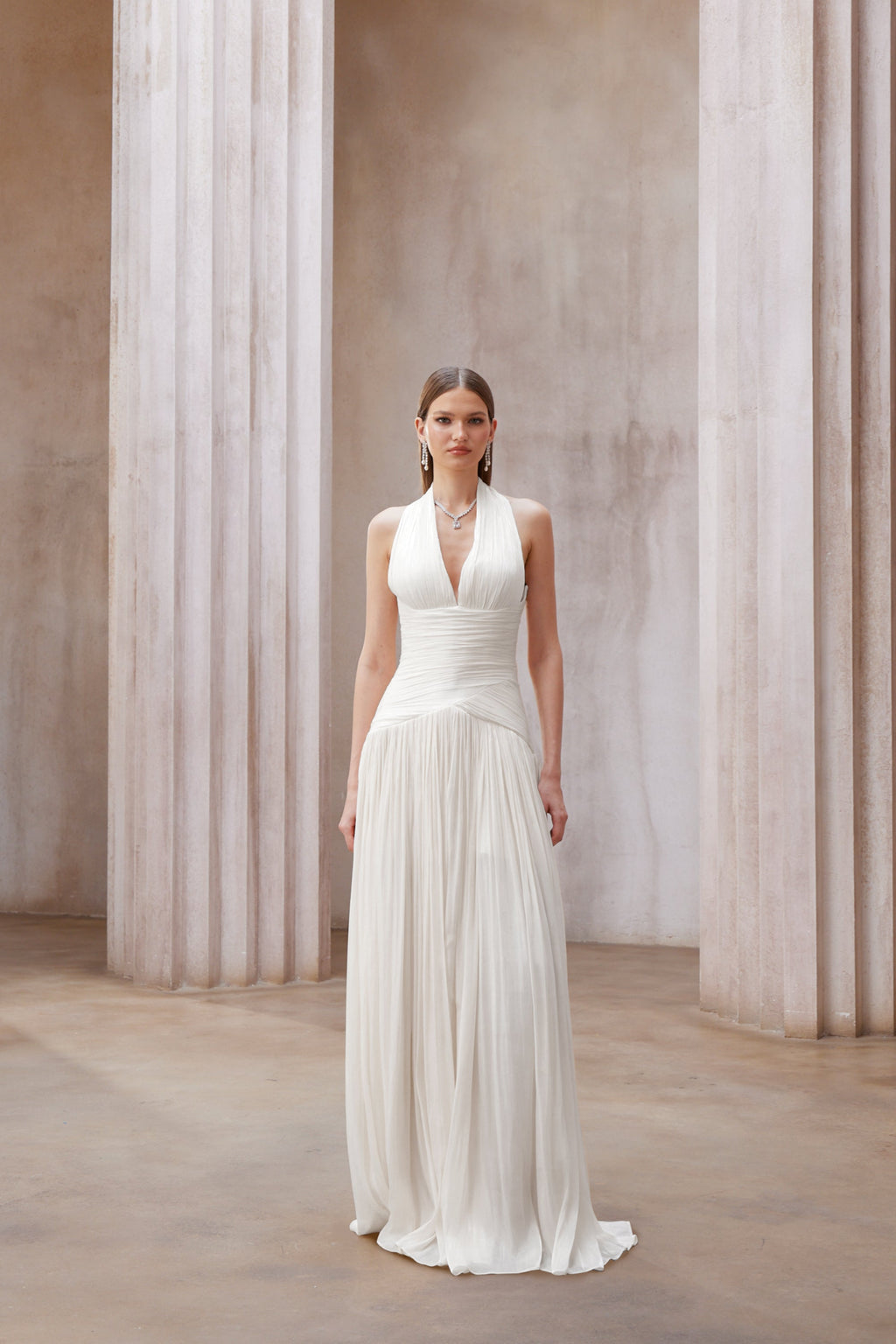 Uranie Gathered Maxi Dress