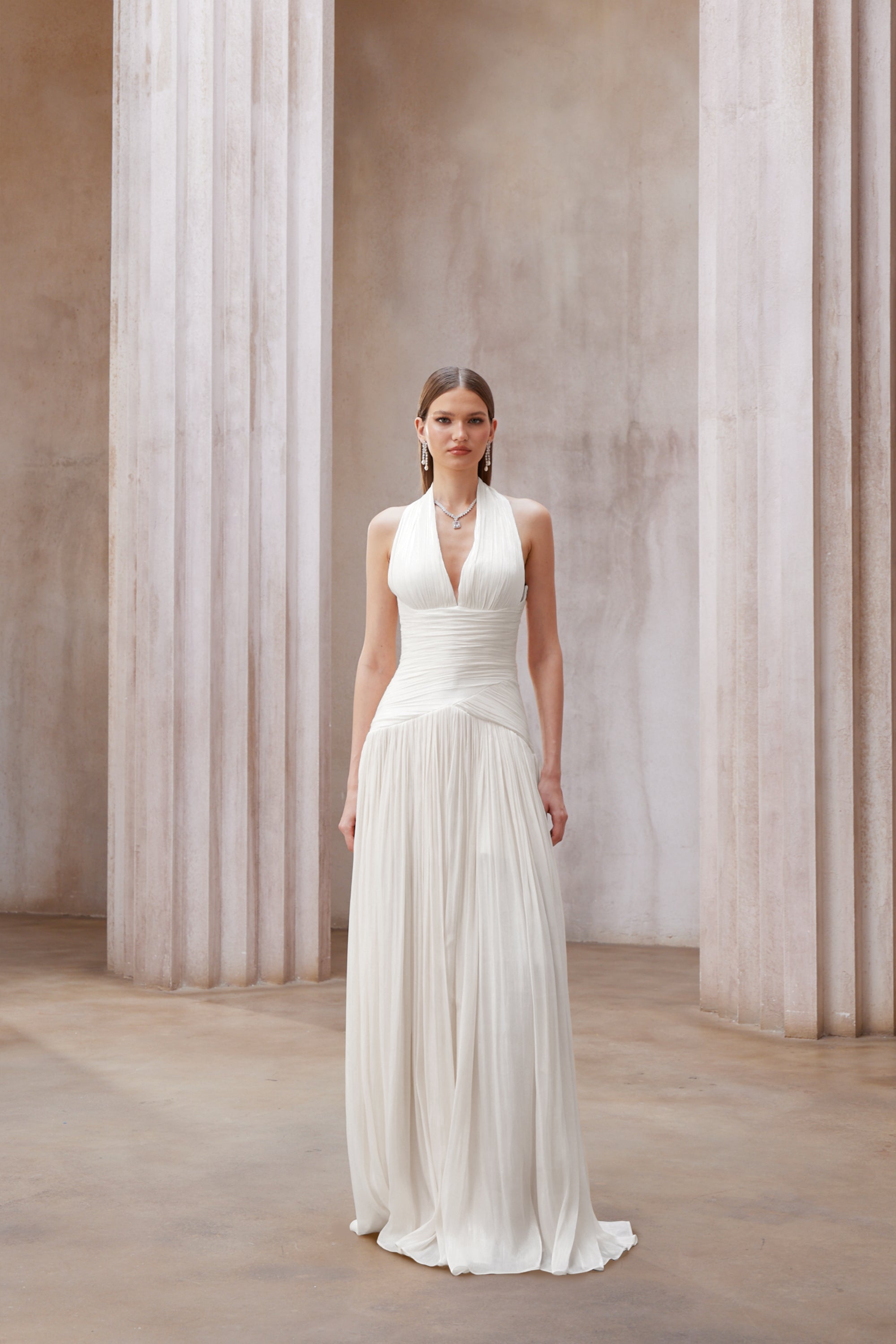 Uranie Gathered Maxi Dress