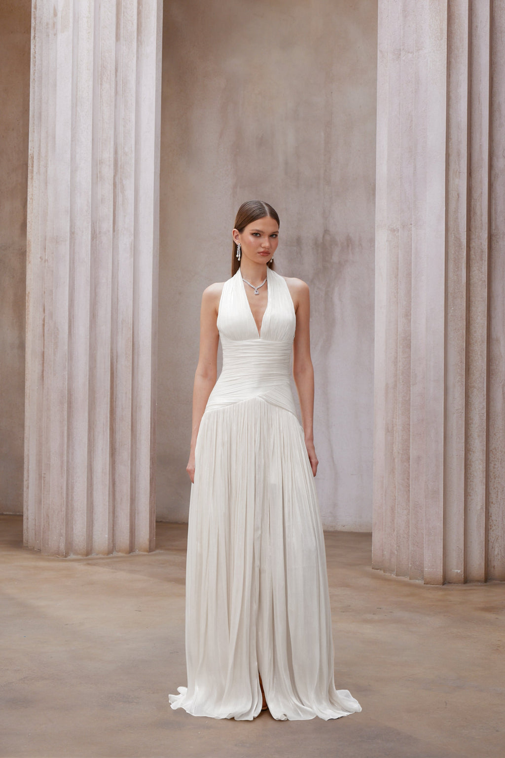 Uranie Gathered Maxi Dress