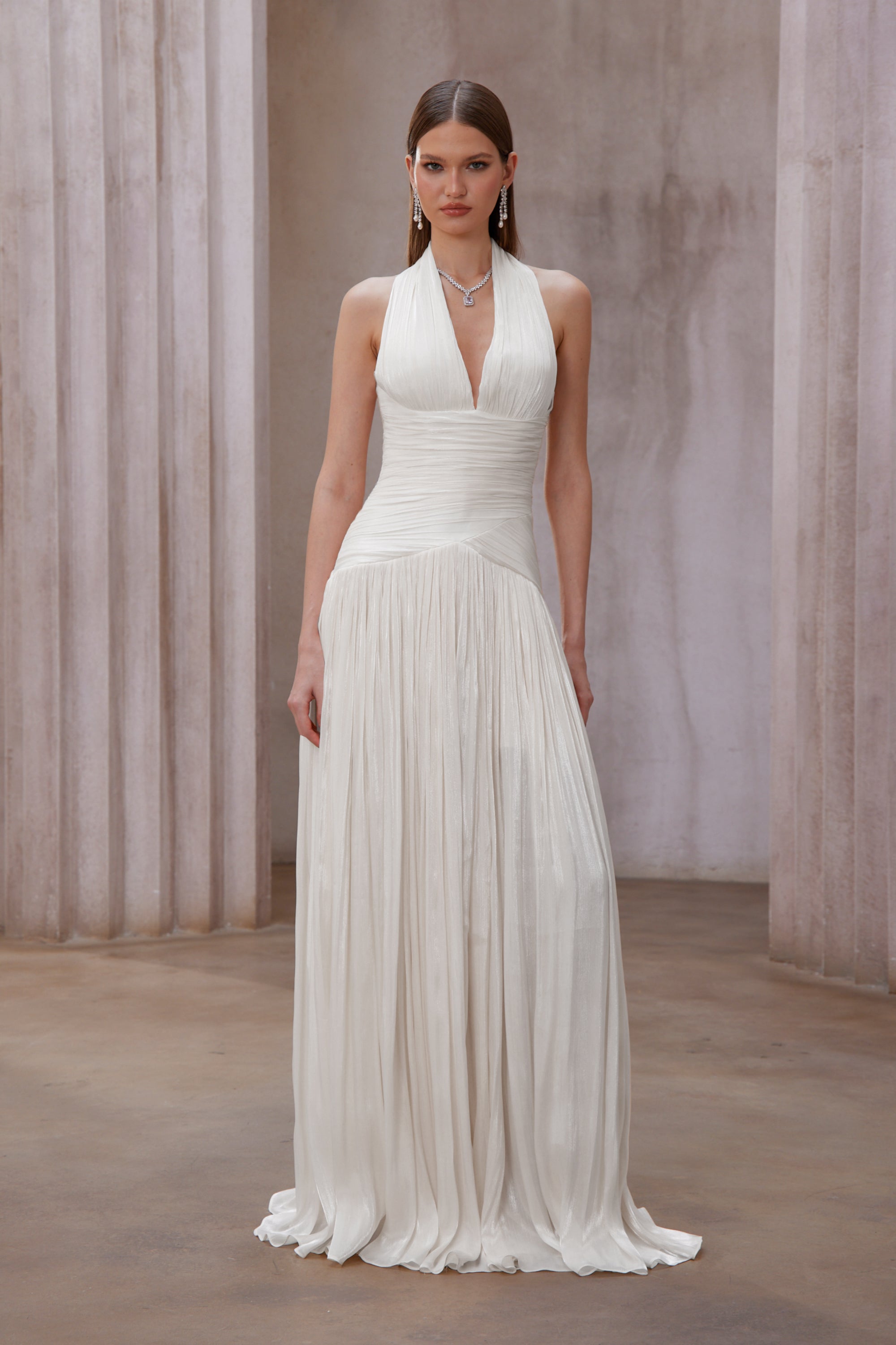 Uranie Gathered Maxi Dress