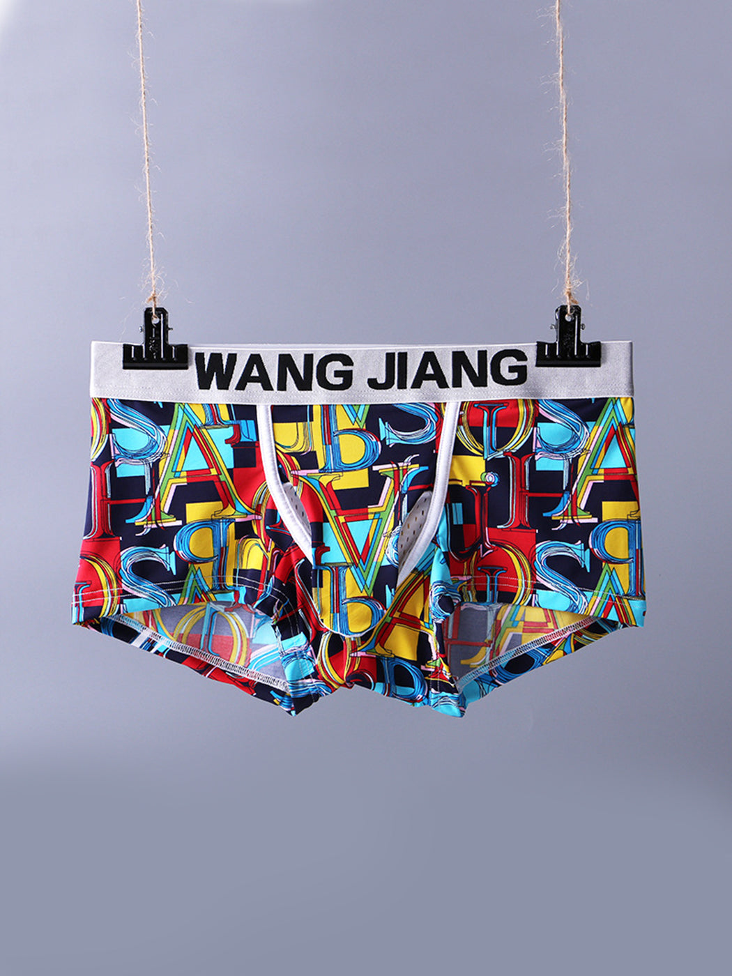 3 Pack Men's Ice Silk Trunks with Separated Pouch Design