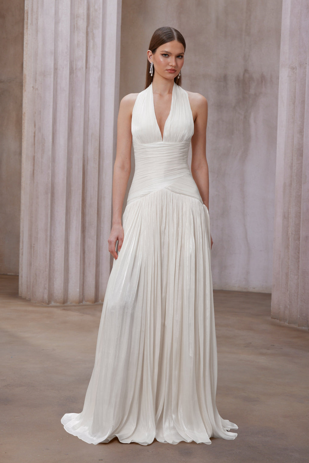 Uranie Gathered Maxi Dress