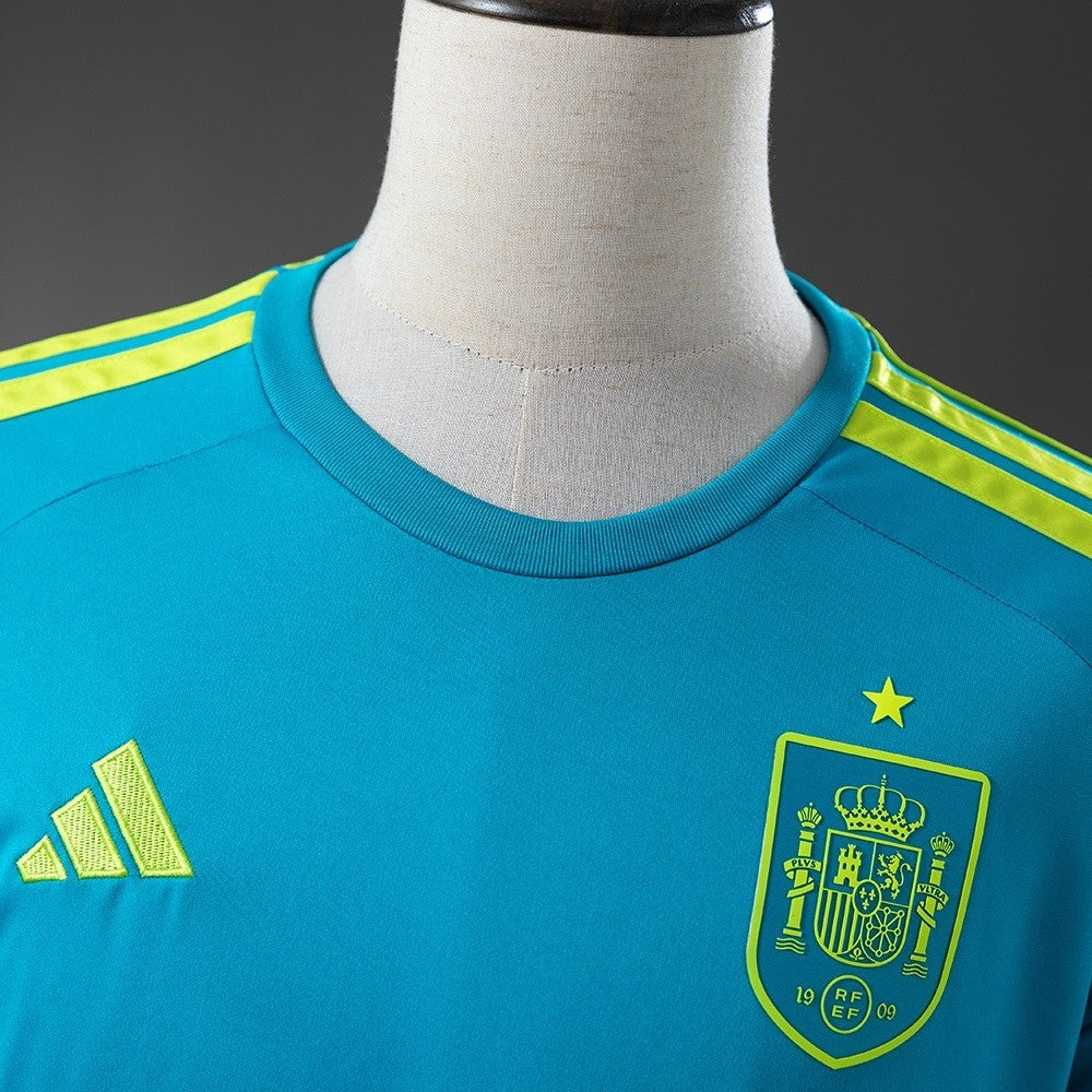 Men’s Spain 2026 Goalkeeper Blue Fan Version Jersey S-4XL