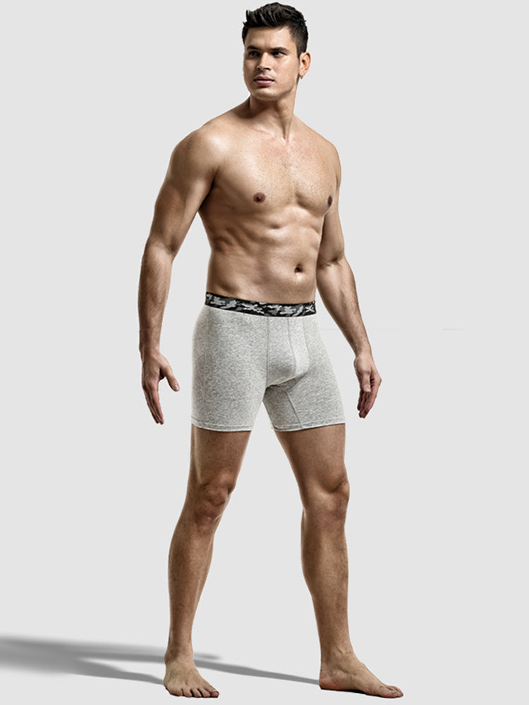 2 Pack Men's U Convex Large Support Pouch Boxers Briefs