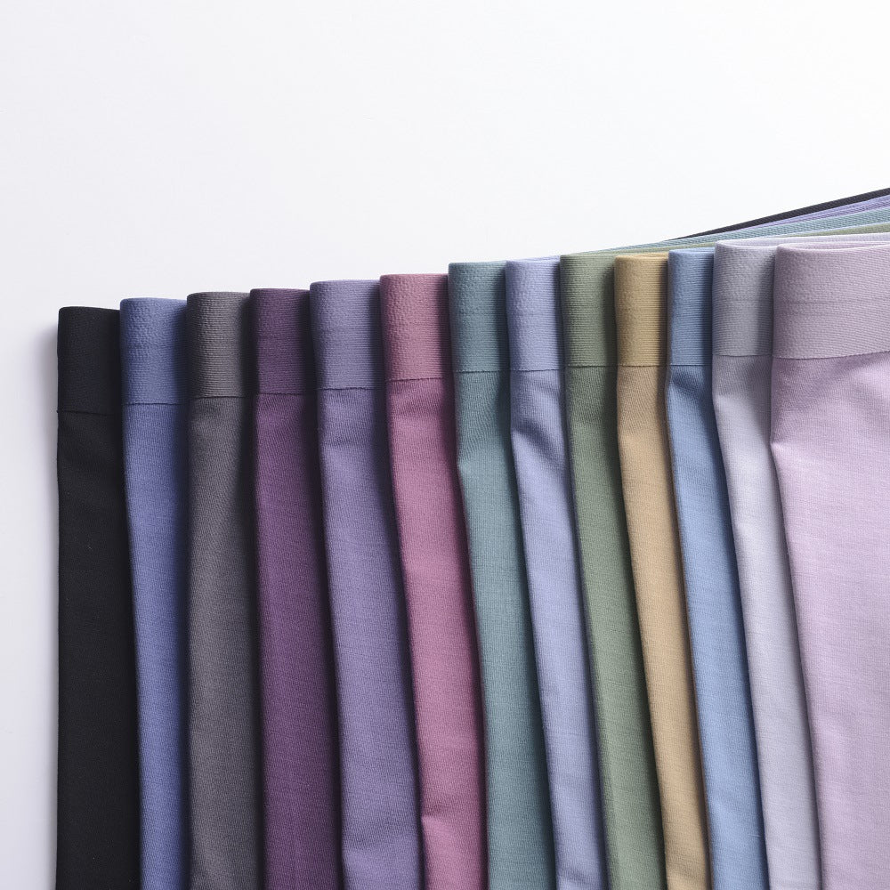 Comfy Plain Modal Boxer Briefs Cozy Underwear for Men