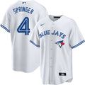 Men’s Toronto Blue Jays George Springer #4 White Baseball Jer
