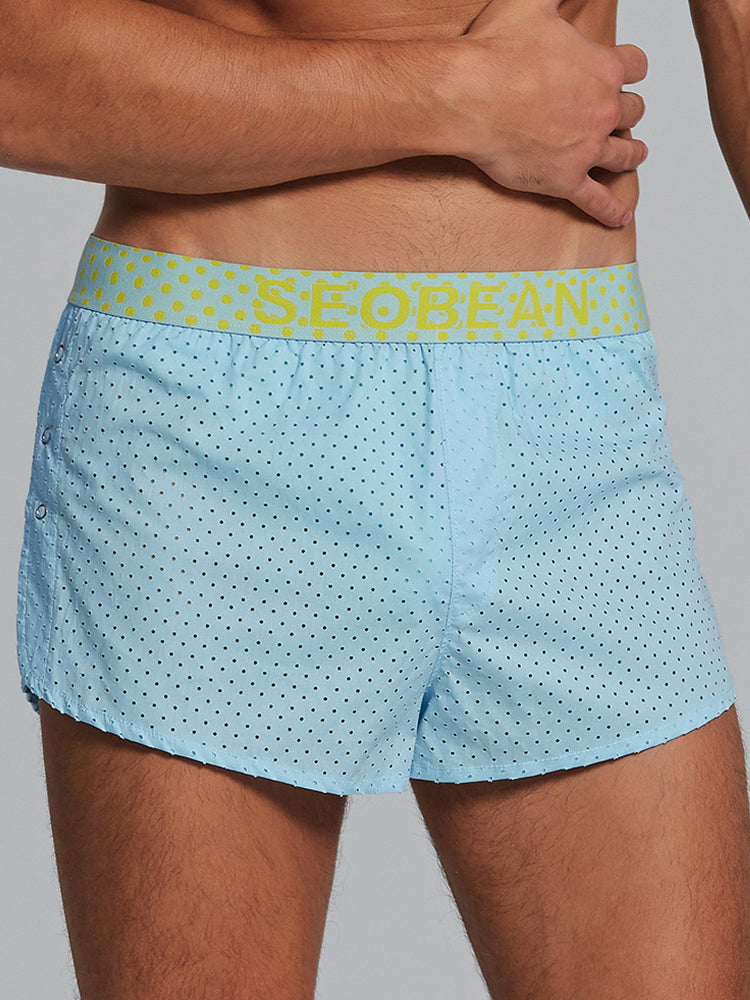 Men's Cotton Butt Lifter Boxers with Breathable Tummy Control