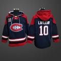 Men’s Montreal Canadiens #10 LAFLEUR  All Stitched Hoodie