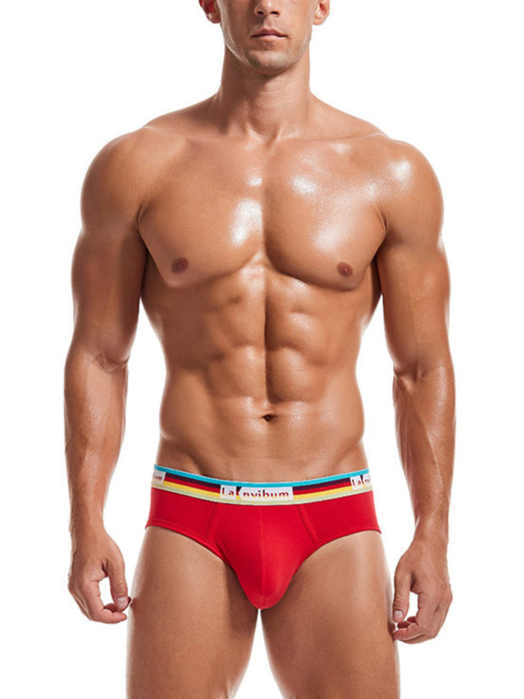 2 Pack Men's U Pouch Rainbow Pride Briefs
