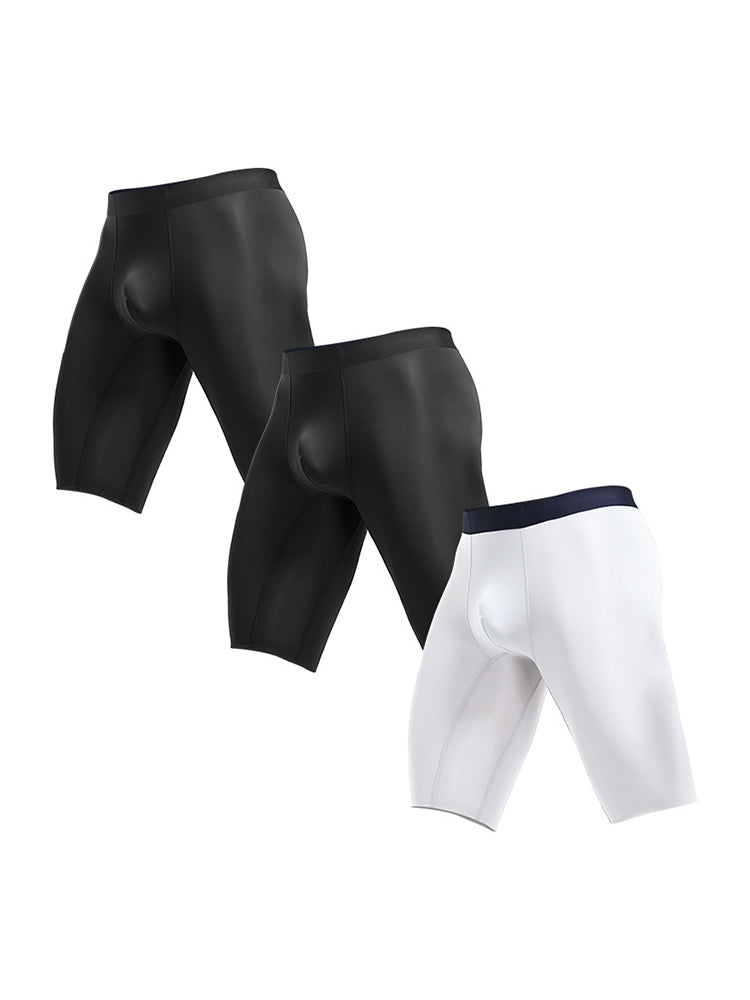 3 Pack Men's Anti-Chafing Seamless Running Briefs