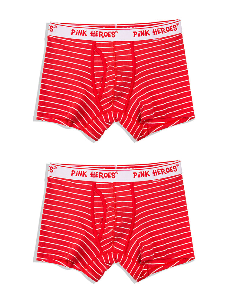 2 Pack European Luxury Brand Personalized Striped Men's Underwear