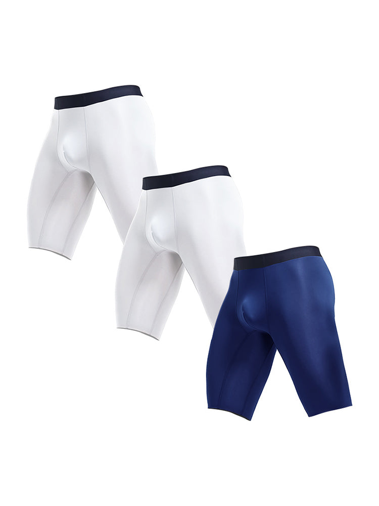 3 Pack Men's Anti-Chafing Seamless Running Briefs