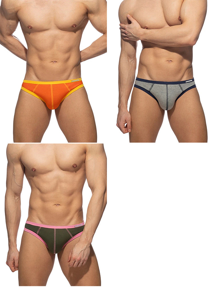 3-pack Men's Cotton 3D U-pouch Briefs