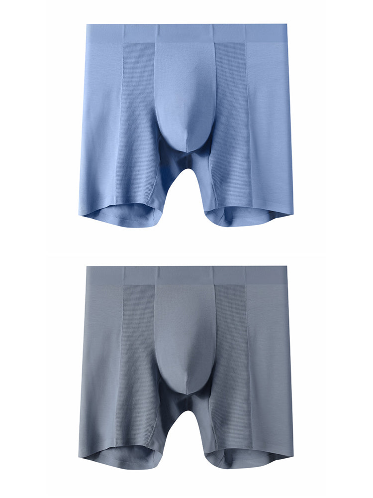 2 Pack Men's Long Athletic Boxer Briefs