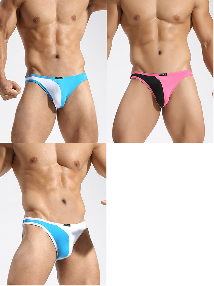 3 Pack Men's U-Pouch Breathable Nylon Briefs