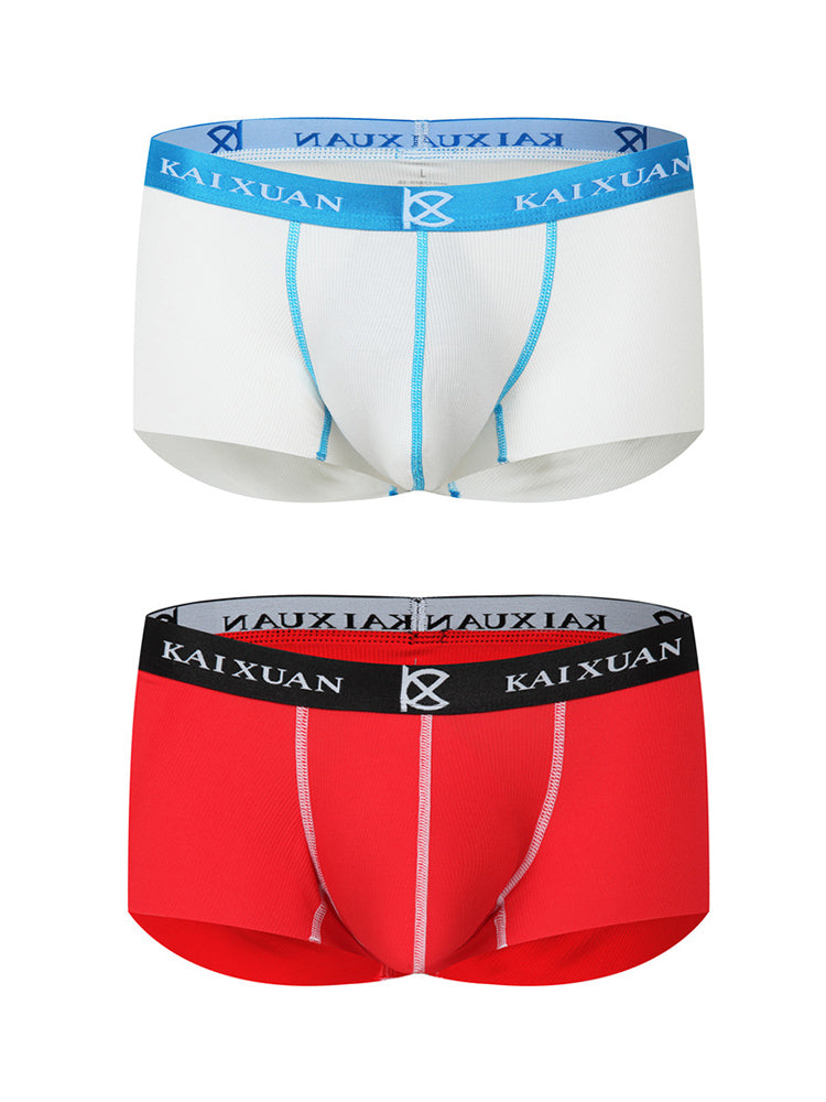 2 Pack Men's Modal Simple Skin-Friendly Trunks
