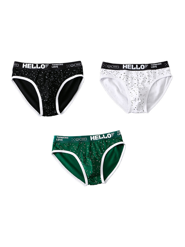 3 Pack Men's Low-Rise Cotton Briefs