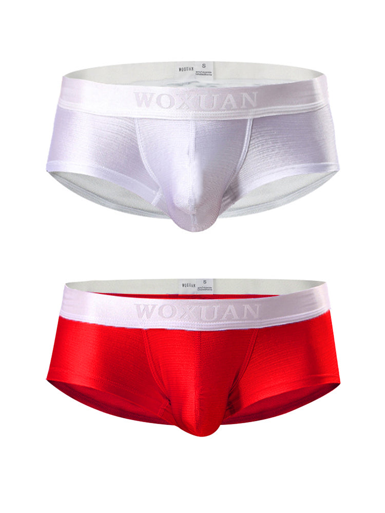 2 Pack Men's Contoured Pouch Sexy Trunks