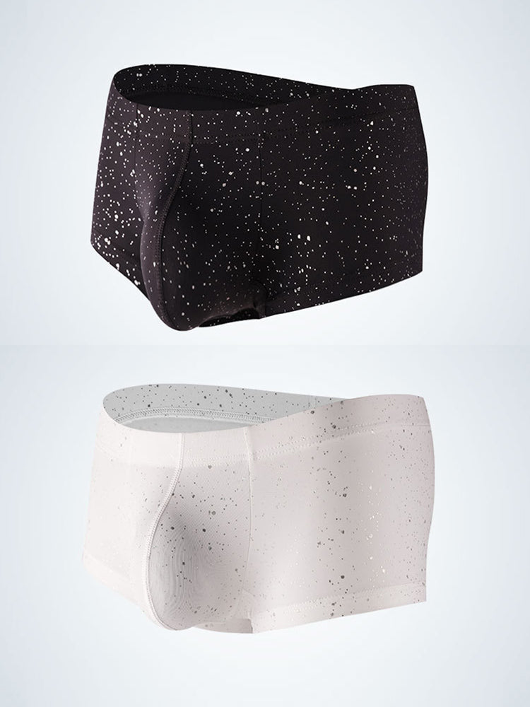 2-pack Men's Sexy Shiny Pouch Boxer Briefs