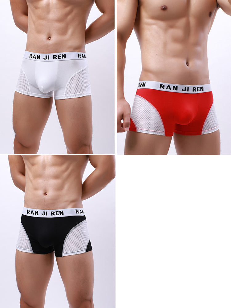 3 Pack Men's Minimalist Cool-Touch Cotton Trunks
