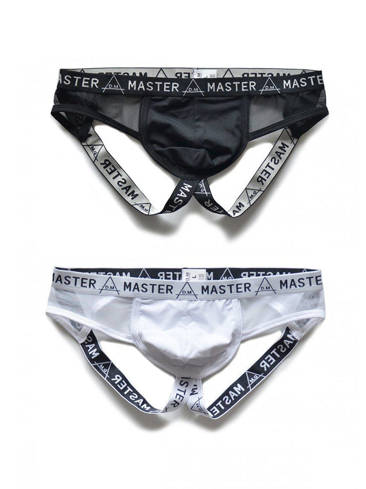 2 Pack Men's Low-Rise Sexy Double Strap Jockstrap