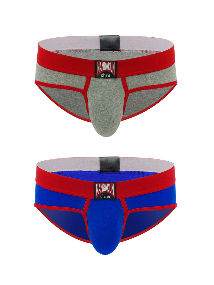 2-pack Men's Loose Cotton Sports Briefs