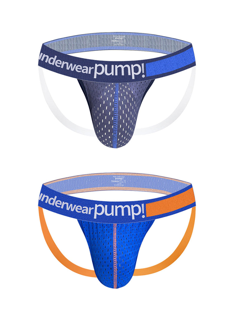 2 Pack Men's Sexy Hip-High Thongs