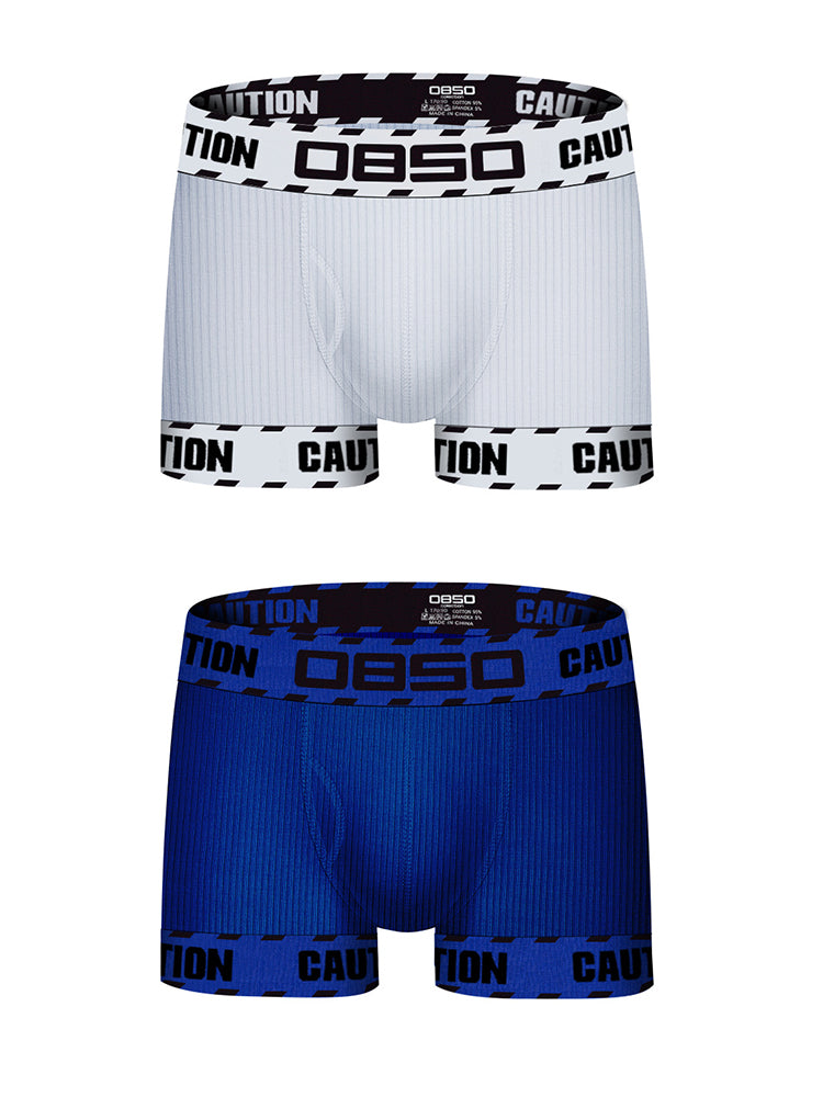 2 Pack Men's Breathable Cotton Performance Trunks